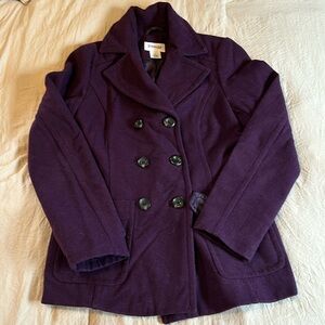 Purple Peacoat in excellent condition